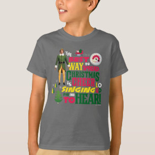 Buddy the Elf Christmas Cheer Graphic Quote T-Shirt