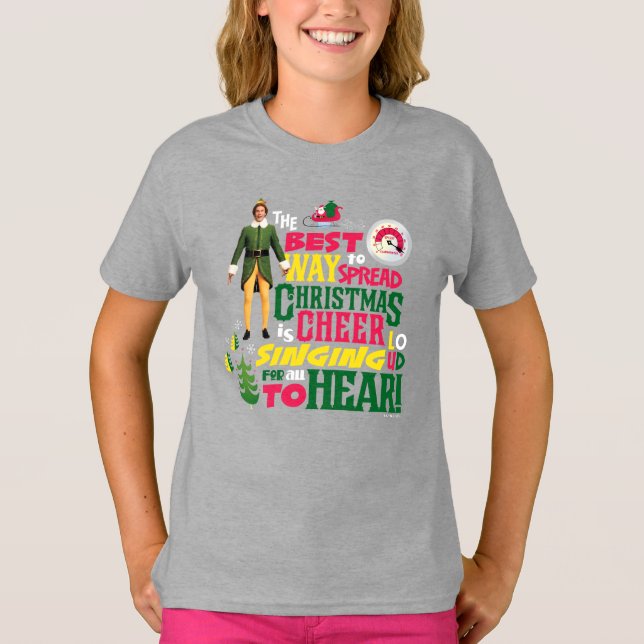 Buddy the Elf | Christmas Cheer Graphic Quote T-Shirt (Front)