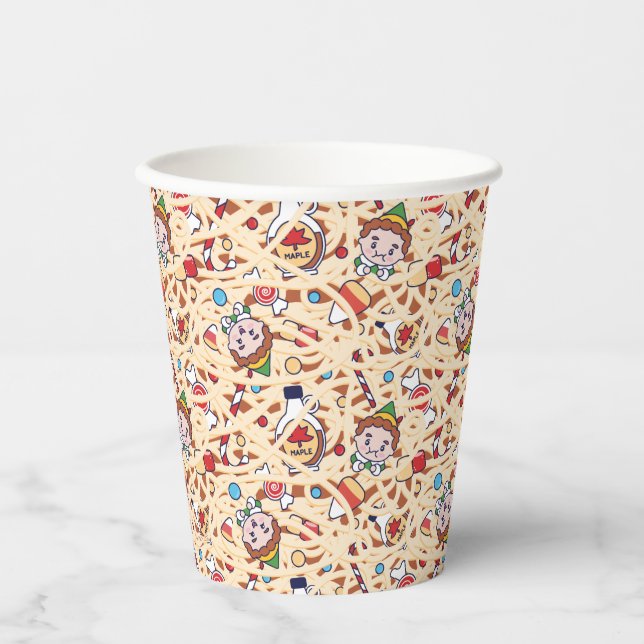 Buddy the Elf | Christmas Cheer Pattern Paper Cups (Front)