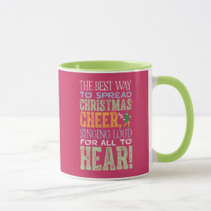 Buddy the Elf   Christmas Cheer Quote Mug
