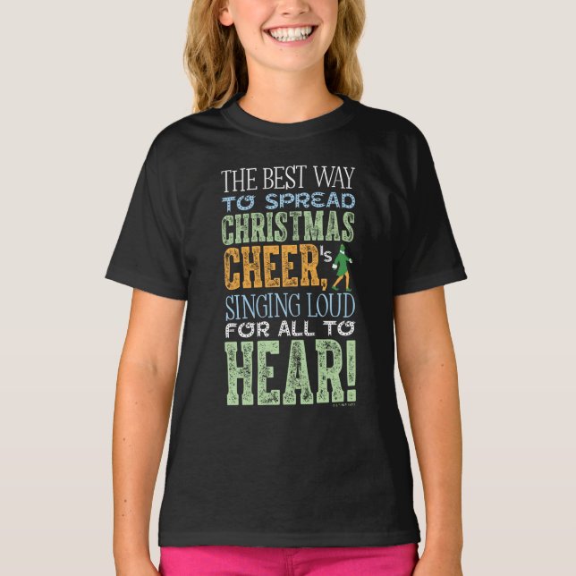 Buddy the Elf | Christmas Cheer Quote T-Shirt (Front)