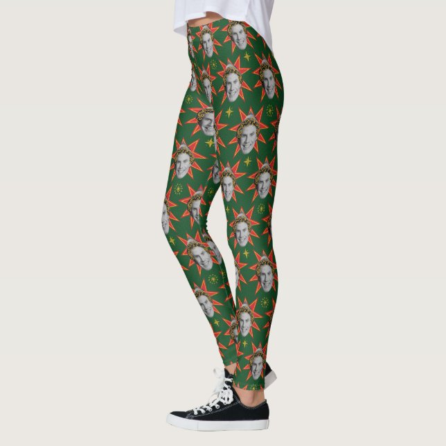 Buddy the Elf Emotions Pattern Leggings (Left)