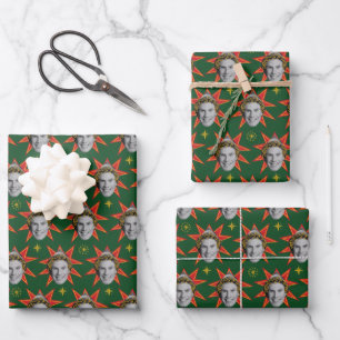 Buddy the Elf Emotions Pattern Wrapping Paper Sheet