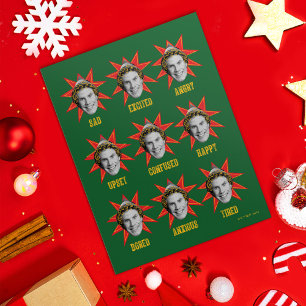 Buddy the Elf Emotions Postcard