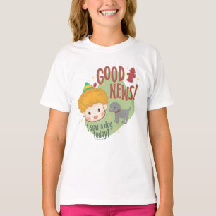 Buddy the Elf Good News! I Saw a Dog Today! T-Shirt