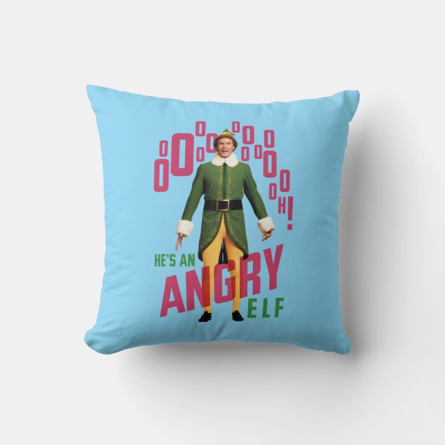 Buddy the Elf | He's an Angry Elf Cushion (Front)