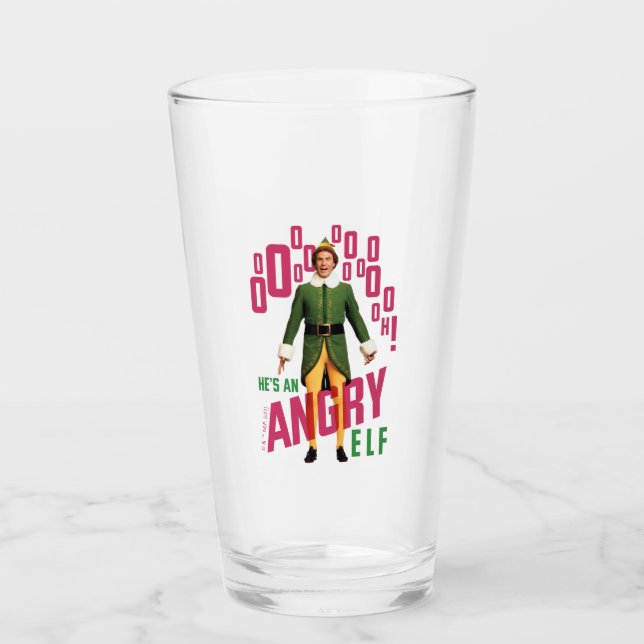 Buddy the Elf | He's an Angry Elf Glass (Front)