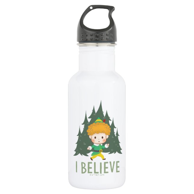 Buddy the Elf I Believe 532 Ml Water Bottle (Front)