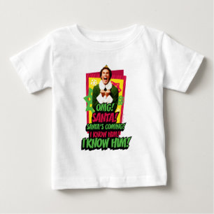Buddy the Elf   OMG! Santa! Baby T-Shirt