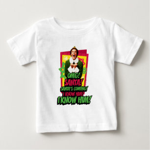Buddy the Elf   OMG! Santa! Baby T-Shirt