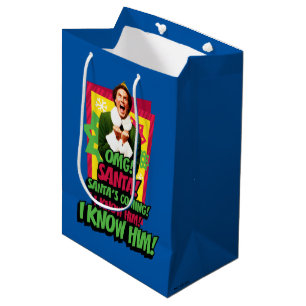 Buddy the Elf   OMG! Santa! Medium Gift Bag