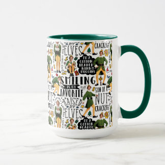 Buddy the Elf Quote Pattern Mug