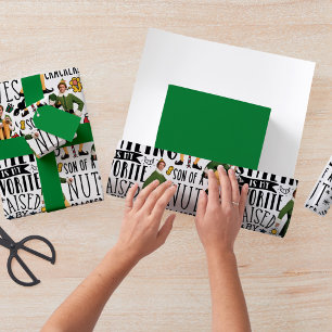 Buddy the Elf Quote Pattern Wrapping Paper Sheet
