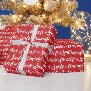 Buddy the Elf   Smiling is my Favourite Pattern Wrapping Paper