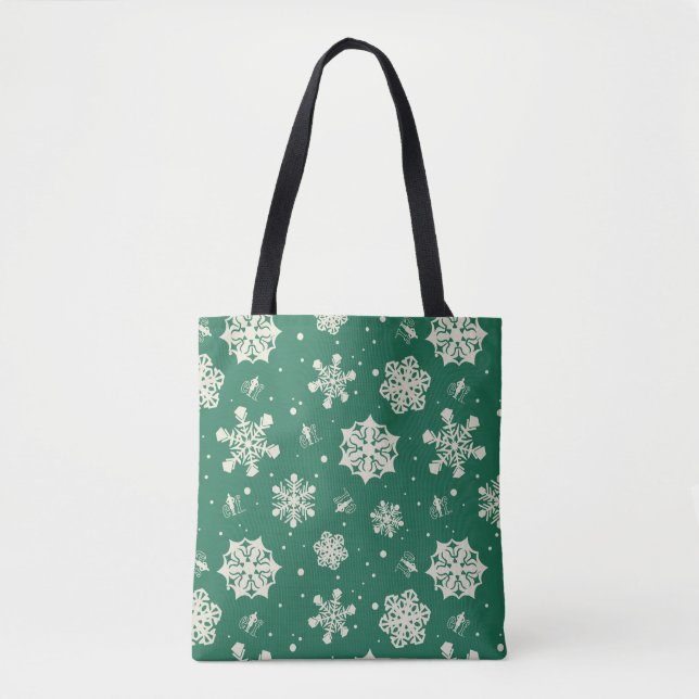 Buddy the Elf Snowflake Pattern Tote Bag (Front)