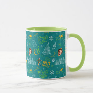 Buddy the Elf Teal Quote Pattern Mug