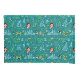Buddy the Elf Teal Quote Pattern Pillowcase