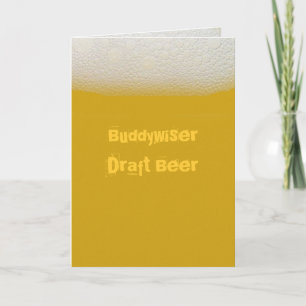 BuddywiserDraft Beer Card
