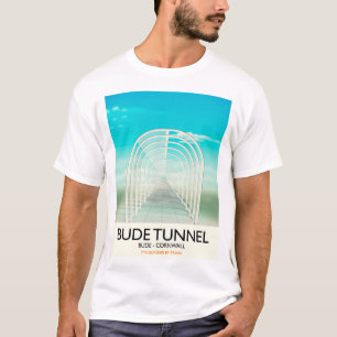 Bude Tunnel, Cornwall Parody Travel poster T-Shirt