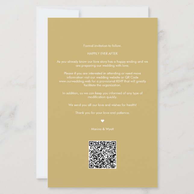 Budged Elegant Fake Gold Floral Wreath Initials (Back)