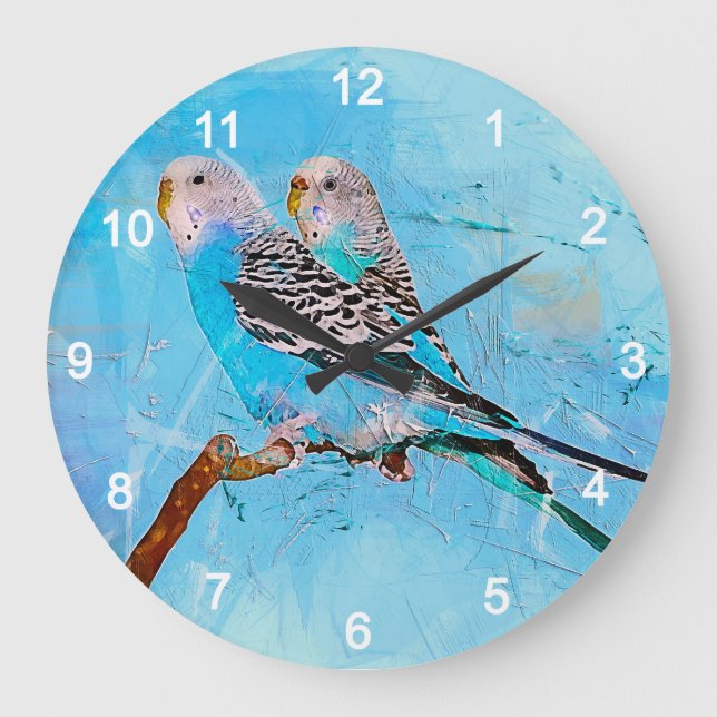 budgerigar large clock (Front)