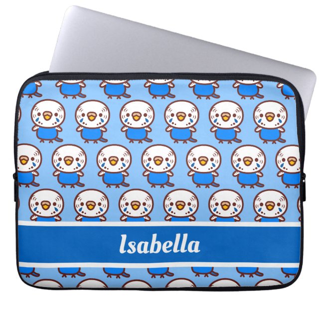 Budgerigar / Normal cobalt female Laptop Sleeve (Front)
