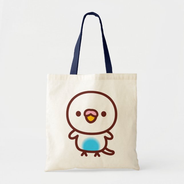 Budgerigar / Sky blue recessive pied Tote Bag (Front)