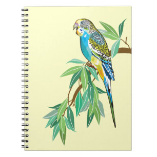 budgerigar spiral notebook