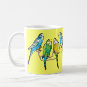budgerigars coffee mug