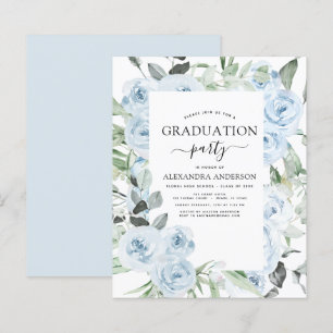 Budget 2021 Dusty Blue Graduation Floral