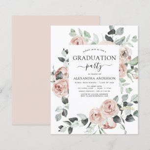 Budget 2021 Dusty Pink Graduation Floral