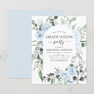 Budget 2022 Dusty Blue Graduation Floral