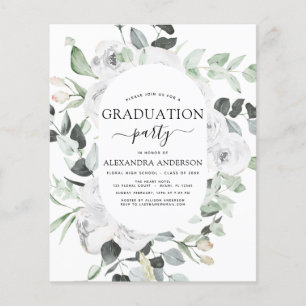 Budget 2022 Graduation Floral Eucalyptus Flyer