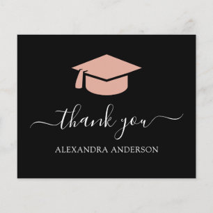 Budget 2022 Graduation Thank You Black White Flyer