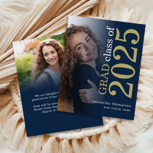 Budget 2 photo Navy Gold 2022 Graduation Announce