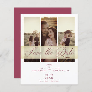 Budget 3 Photos Couple in Love Elegant Script