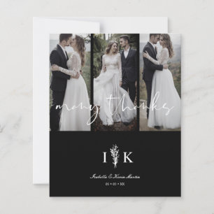 Budget 3 Wedding Photos Collage Many Thanks Quote