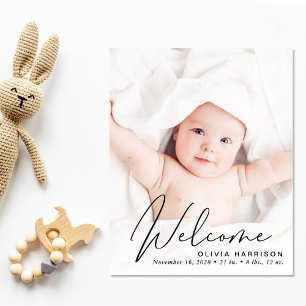Budget 4 Photo Script Birth Announcement