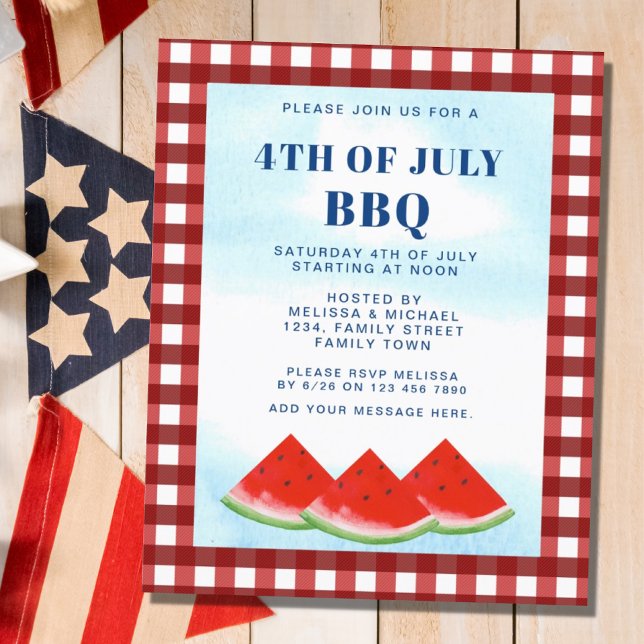 Budget 4th Of July BBQ Invitation (Creator Uploaded)
