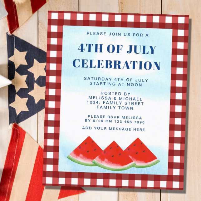 Budget 4th Of July Celebration Invitation  (Creator Uploaded)