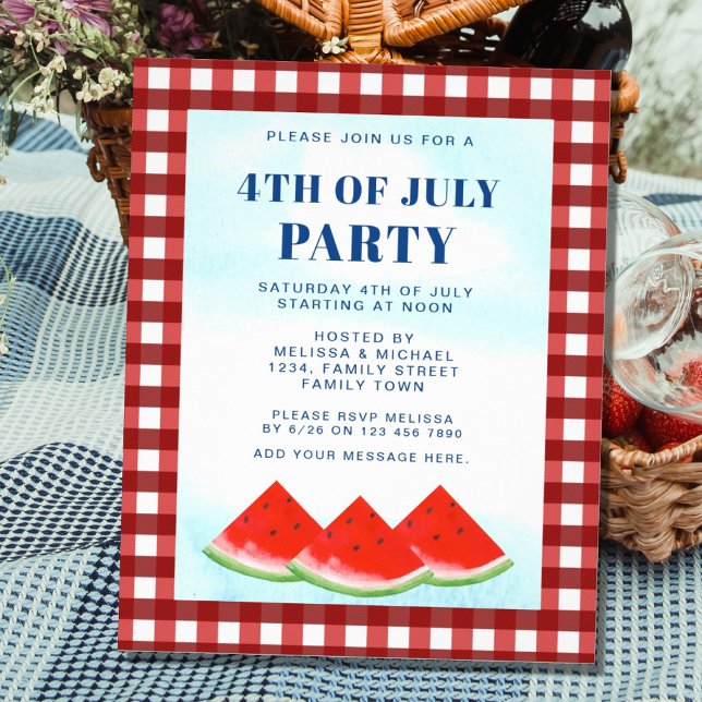 Budget 4th Of July Party Invitation Flyer (Creator Uploaded)