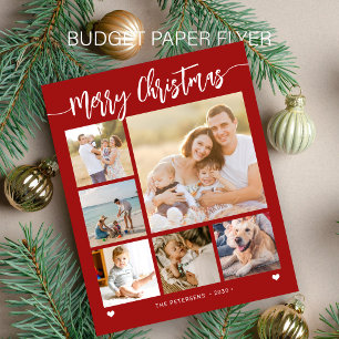 Budget 6 family photo Merry Christmas holiday card