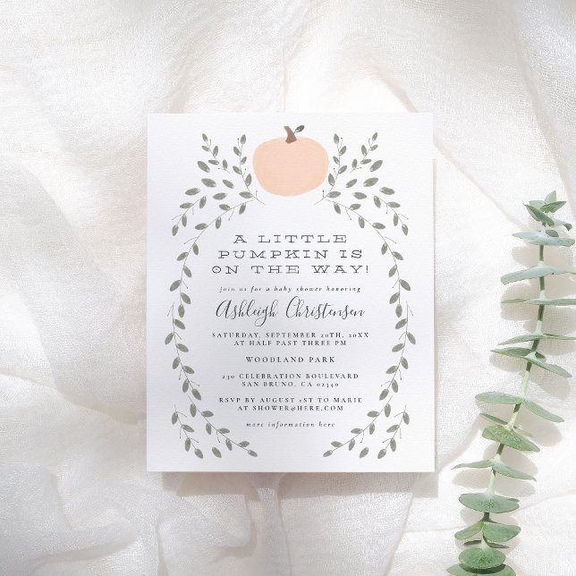 Budget A Little Pumpkin Is On The Way Baby Shower (Creator Uploaded)