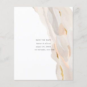 Budget Abstract  Save the Date Flyer