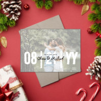 BUDGET Acrylic Wedding Save the Date Opaque Photo