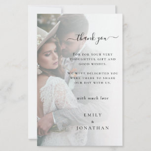 Budget Add Your Own Photo Wedding Thank You