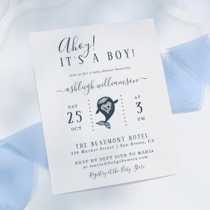 Budget Ahoy! Nautical Whale Baby Boy Shower