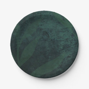 BUDGET All-in-1 Rustic Emerald Green Wedding Paper Plate