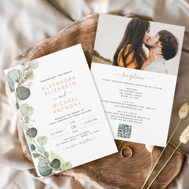 Budget All in One Eucalyptus QR Code Wedding (Creator Uploaded)