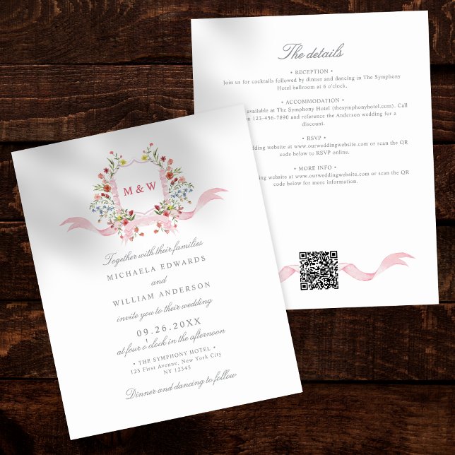 Budget All In One Watercolor Regency Crest Wedding (Creator Uploaded)